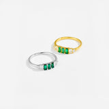 S925 Sterling Silver Green Zircon Ring – Useful Gifts — 3