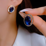 925 Silver Needle Water Diamond Retro Style Earrings – Stylish Gifts — 10