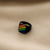Temperament Fashion Large Ring Trend Rainbow – Stylish Gifts — 13