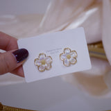 Acrylic Flower Symphony Simple Stud Earrings – Unique Gift Ideas — 3