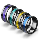 Stainless Steel Shell Ring Titanium Steel Man – Gifts for Him — 2