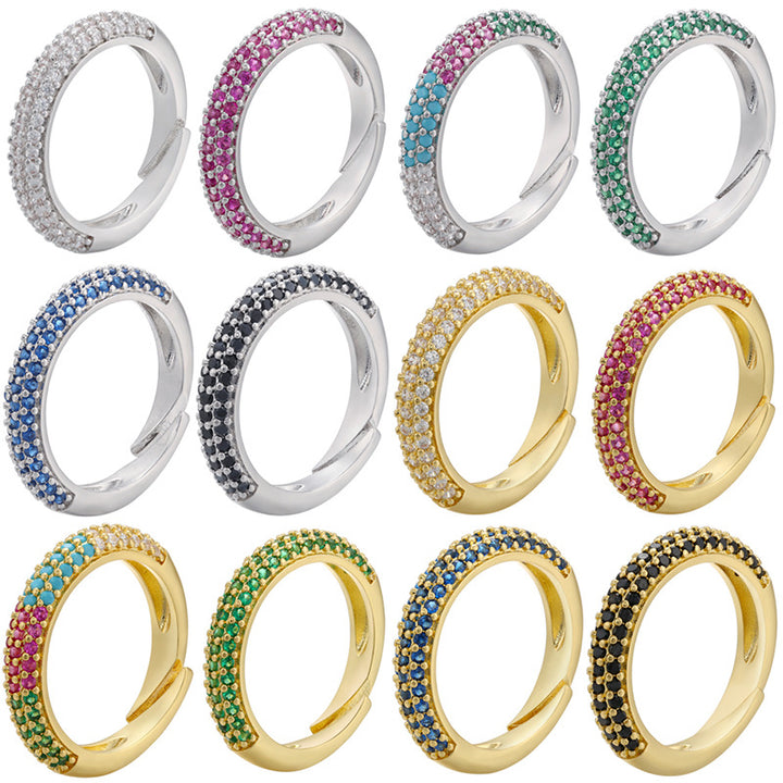 Micro Inlaid Zircon Multicolor Colorful Crystals – Thoughtful Gifts — 1