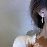Women's Fashion Tassel Long Camellia Earrings – Stylish Gifts — 5