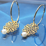 Baroque Retro Hollow Pearl Earrings For Women – Gifts for Her — 5