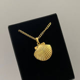 Shell Titanium Steel Album Necklace Opening – Jewelry Gift Ideas — 2