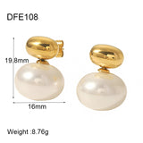 Fashionable All-match Round Pearl Earrings – Special Occasion Gifts — 2