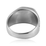 Men's Retro Titanium Steel Cross Ring – Gifts for Him — 3