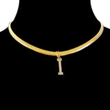 Ins Zircon Necklace Simple Snake Bone Chain Hip – Jewelry Gift Ideas — 9