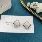 Super Diamond Earrings S925 Silver Needle Flower – Everyday Gifts — 5