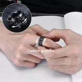 Fashion Rotary Titanium Steel Ring – Stylish Gifts — 4