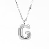 Fashion Letter Necklace Female Stainless Steel – Jewelry Gift Ideas — 12
