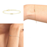 Sterling Silver Triple Diamond Bracelet – Jewelry Gift Ideas — 4