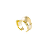 S925 Sterling Silver Ring Irregular Concave Female – Gifts for Her — 12