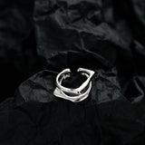 Sterling Silver Double Layer Irregular Ears – Practical Gifts — 5