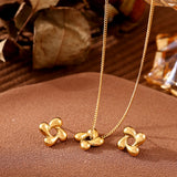 Stainless Temperament Plant Flower Necklace – Jewelry Gift Ideas — 3