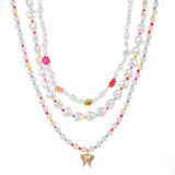 Gold-plated Inlaid Pearl Multi-row Necklace – Jewelry Gift Ideas — 2