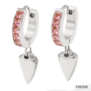 Fashion Earrings Studded With Zircon Stainless Steel – Stylish Gifts — 20