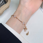 Round Diamond Crystal Bracelet Light Luxury – Jewelry Gift Ideas — 2