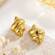 Fashion Stainless Steel Colorful Crystals Conch – Stylish Gifts — 4