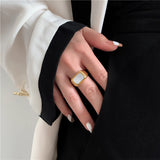 Fritillary Shell 18K Vintage Ring – Stylish Gifts — 4