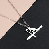Sports Kayak Pendant Necklace Stainless Steel – Jewelry Gift Ideas — 1
