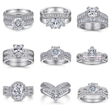 925 Sterling Silver Ring For Women Combination Sets – Gifts for Her — 3