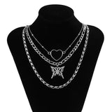 Multilayer Butterfly Pendant Statement Necklace – Jewelry Gift Ideas — 4