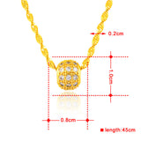 High-end Atmosphere Necklace 24k Gold Plated Bead – Jewelry Gift Ideas — 6