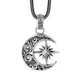 925 Sterling Silver Moon Asterism Necklace – Jewelry Gift Ideas — 2