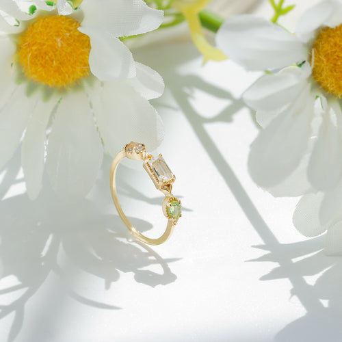 Crystal Topaz Peridot Women's Ring – Gifts for Her — 2