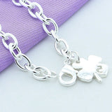 925 Silver Plated Clover Bracelet – Jewelry Gift Ideas — 2