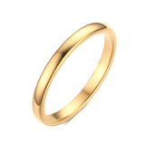 Glossy Plain Circle Tungsten Steel Couple Rings – Gifts for Her — 8