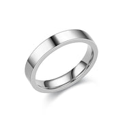 Glossy Stainless Steel Couple Ring Fashion – Stylish Gifts — 2