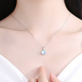 Crown Moonstone Necklace Female S925 Sterling – Jewelry Gift Ideas — 1