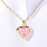 Shell Titanium Steel Album Necklace Opening – Jewelry Gift Ideas — 9