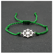 Stainless Steel Rudder Bracelet Hand Braided Rope – Jewelry Gift Ideas — 11