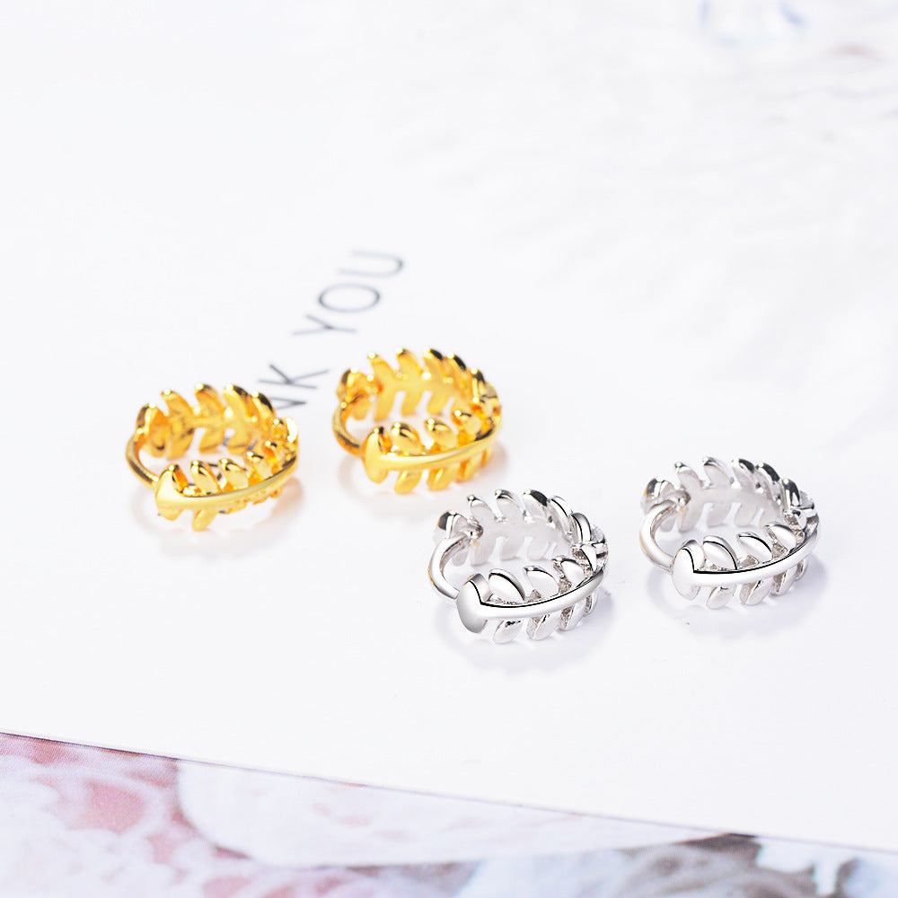 Leaf Earrings Feminine Korean Personality Ear – Holiday Gift Ideas — 1