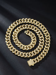 13mm Cuban Link Chain Spring Release Buckle Alloy – Jewelry Gift Ideas — 3