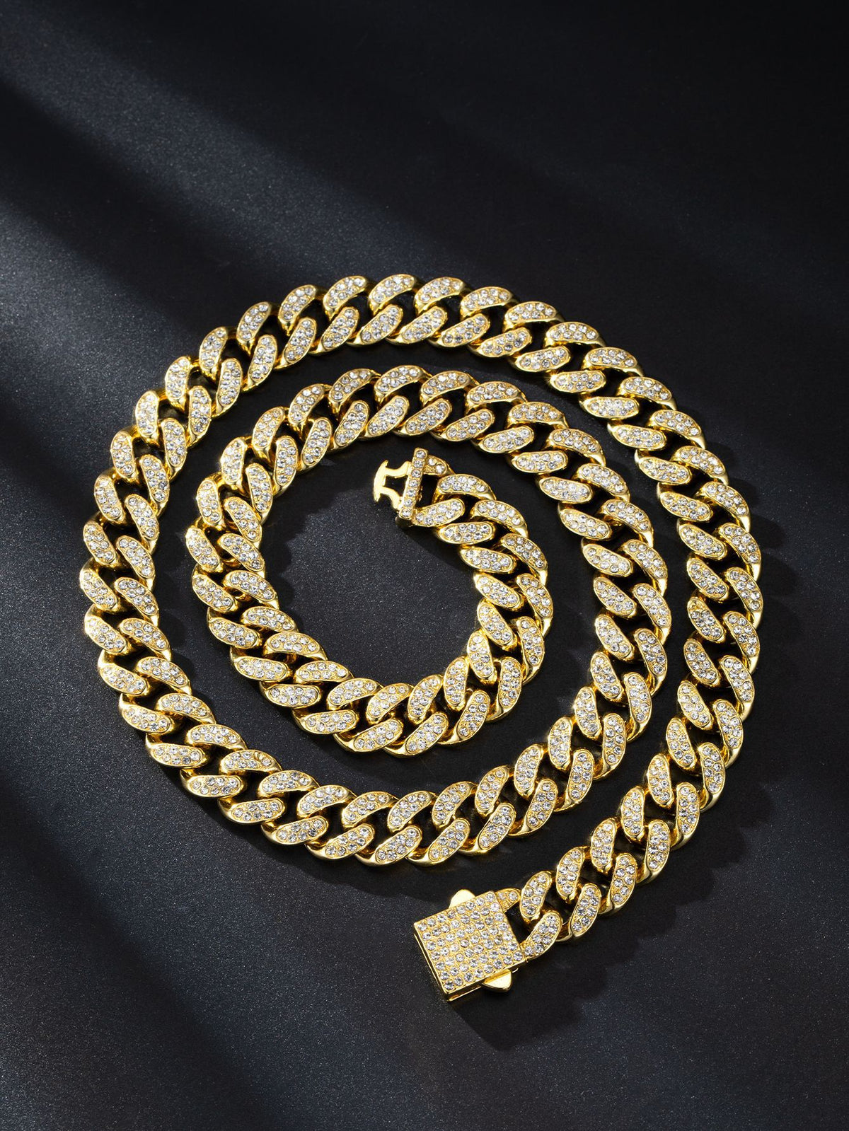 13mm Cuban Link Chain Spring Release Buckle Alloy – Jewelry Gift Ideas — 3