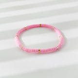 Rainbow Candy Clay Bead Eye Bead Bracelet – Jewelry Gift Ideas — 14