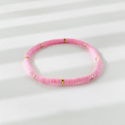Rainbow Candy Clay Bead Eye Bead Bracelet – Jewelry Gift Ideas — 14