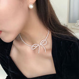 Light Luxury Niche Design Senior Sense Pearl Bow – Jewelry Gift Ideas — 2