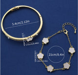 Lucky Five Petal Flower Bracelet Women's – Jewelry Gift Ideas — 5
