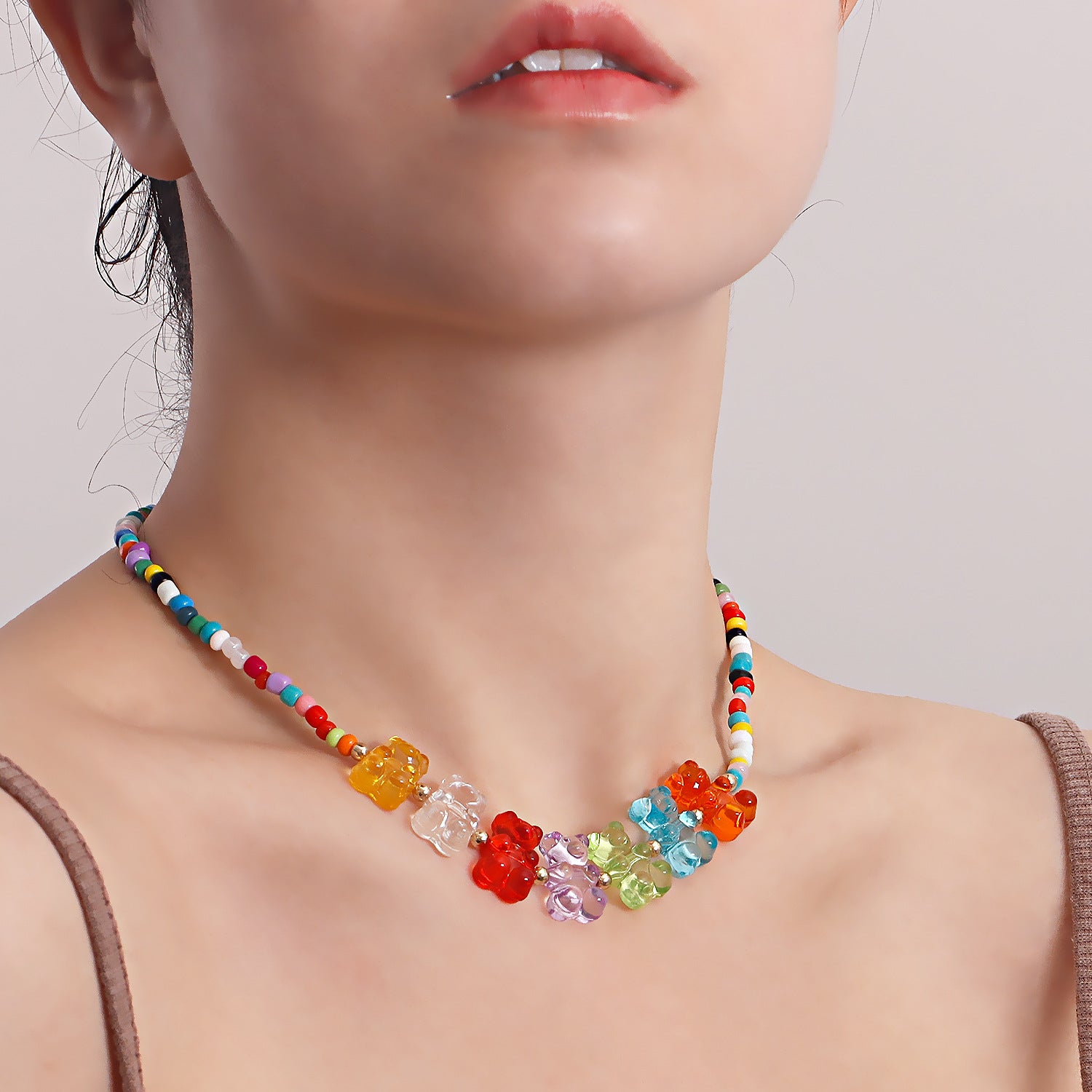 Vintage Colored Bohemian Pearl Bear Necklace – Jewelry Gift Ideas — 1
