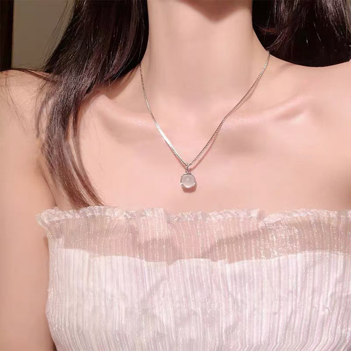 Light Luxury And Simplicity Moonstone Women's Clavicle – Gifts for Her — 1