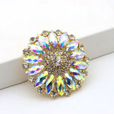 Round Large Colorful Rhinestone Sunflower DIY – Creative Gifts — 1