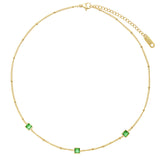 Square Combination Titanium Steel Necklace – Jewelry Gift Ideas — 3