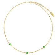 Square Combination Titanium Steel Necklace – Jewelry Gift Ideas — 3