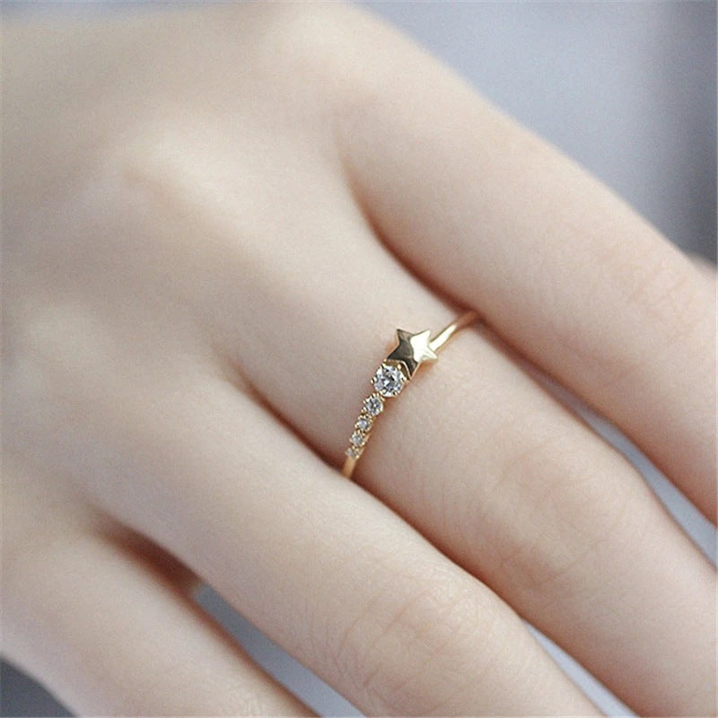 S925 Sterling Silver Pentagram Ring Affordable Luxury – Stylish Gifts — 1