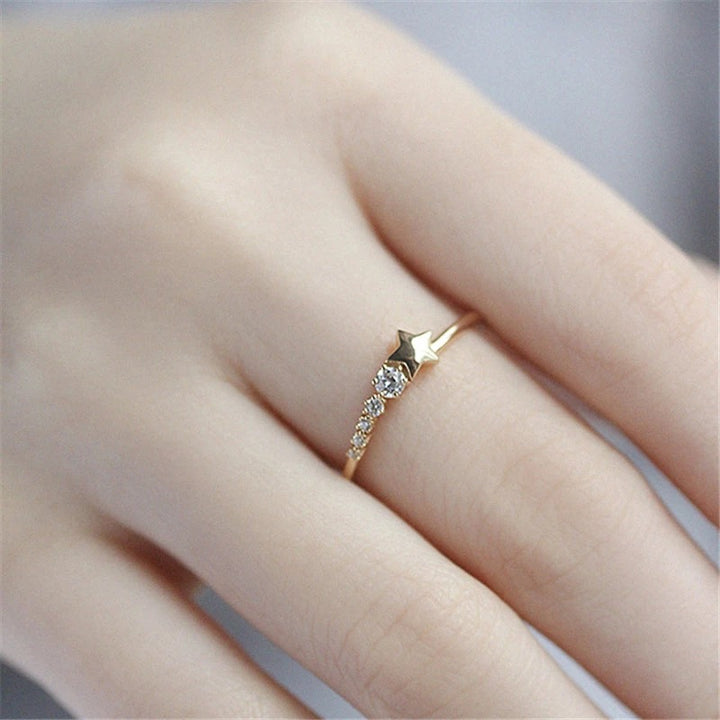 S925 Sterling Silver Pentagram Ring Affordable Luxury – Stylish Gifts — 1